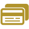 Icon illustration of a credit card