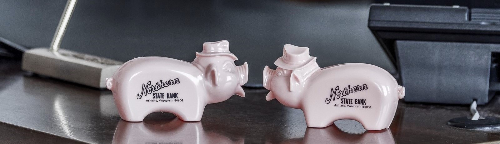 Two  pink piggy banks