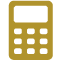 Icon illustration of a calculator